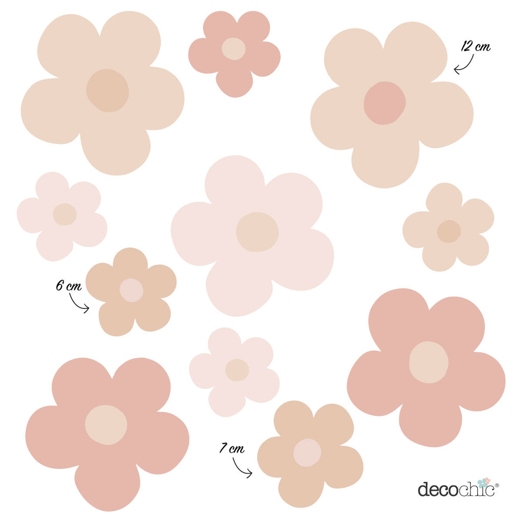 Sticker Adesivi Pink Daisy - Decochic