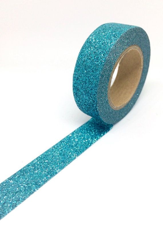 Nastro Adesivo Glitter Azzurro - Decochic