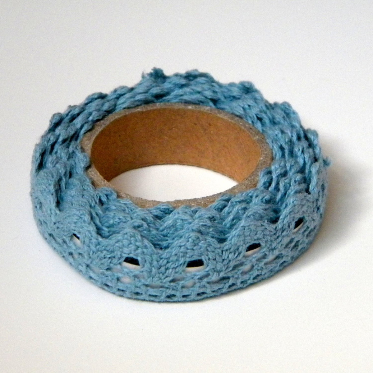 Nastro in organza con motivo a strisce marrone 25mm 20m