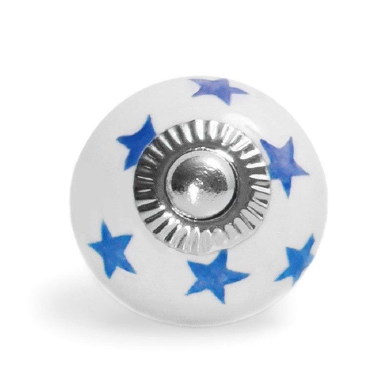 Maniglie Per Mobili In Ceramica Blu Con Stelle Marine - Per Camera Dei Bambini E Non Solo - Foto 9