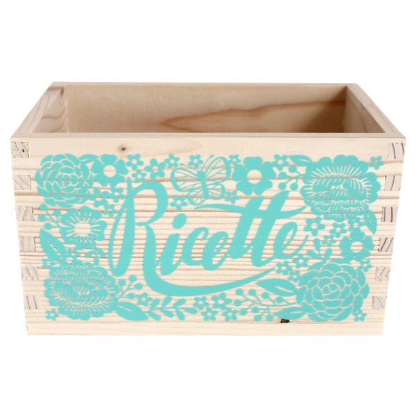 Scatola Legno Per Ricette E Schede - 150 Carte Colorate Con Divisori Scatola Legno Per Ricette E Schede - 150 Carte Colorate Con Divisori
