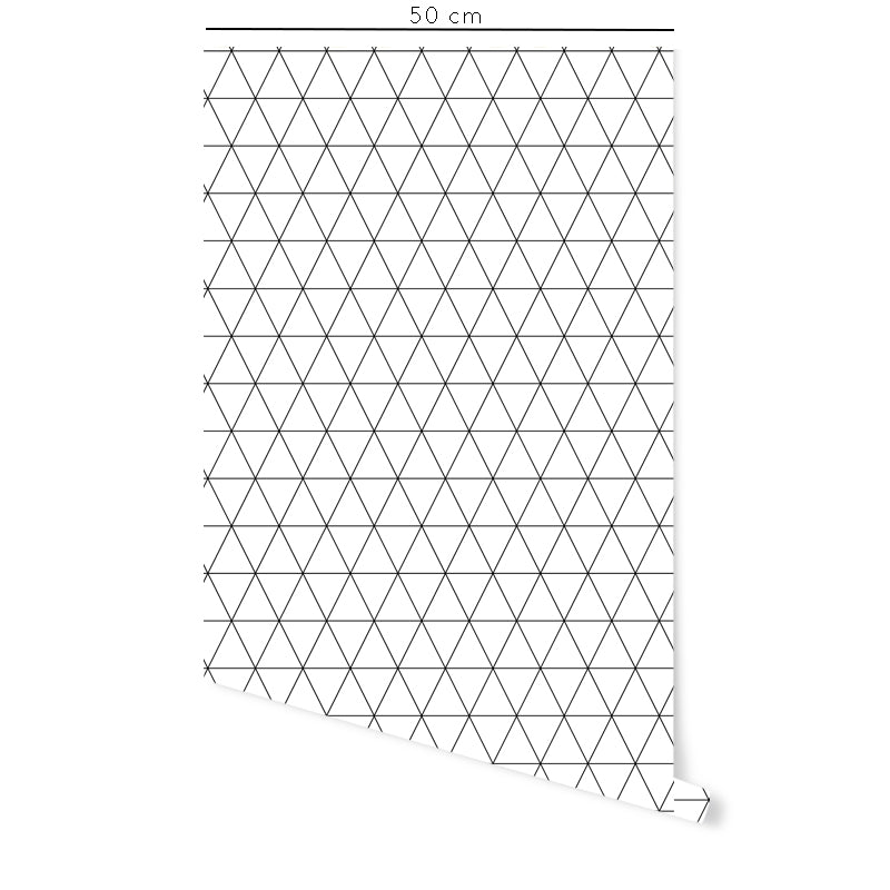 Pellicola Autoadesiva Triangoli Fondo Bianco- Più Colori Disponibili - Decochic