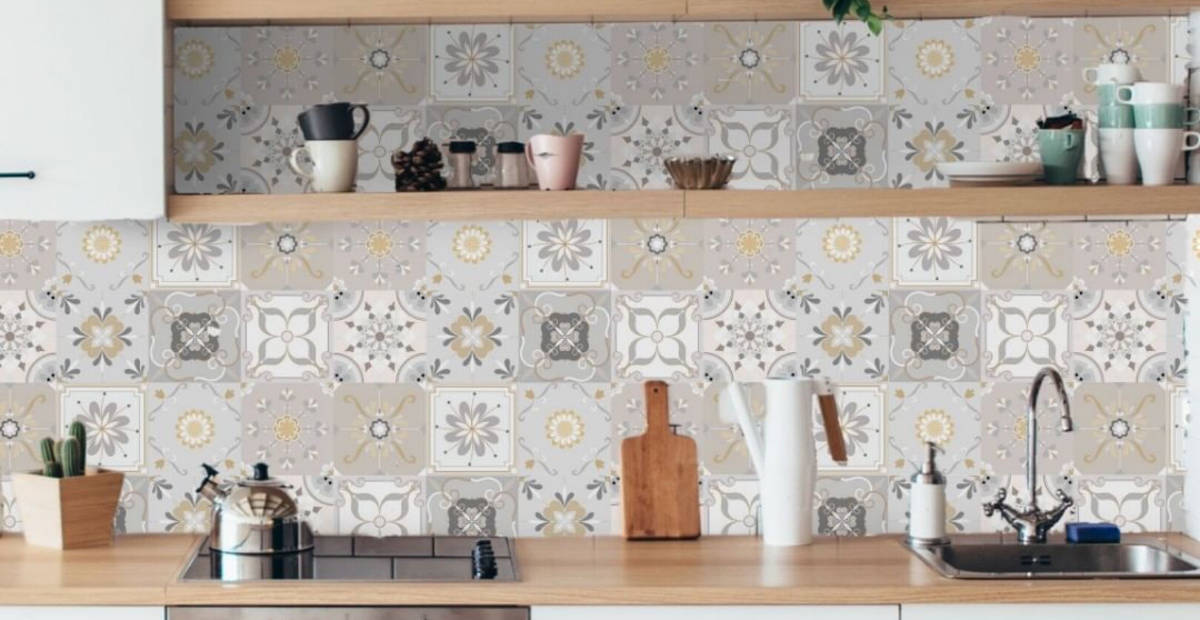 Adesivi piastrelle per bagno e cucina adesivo per muro stile