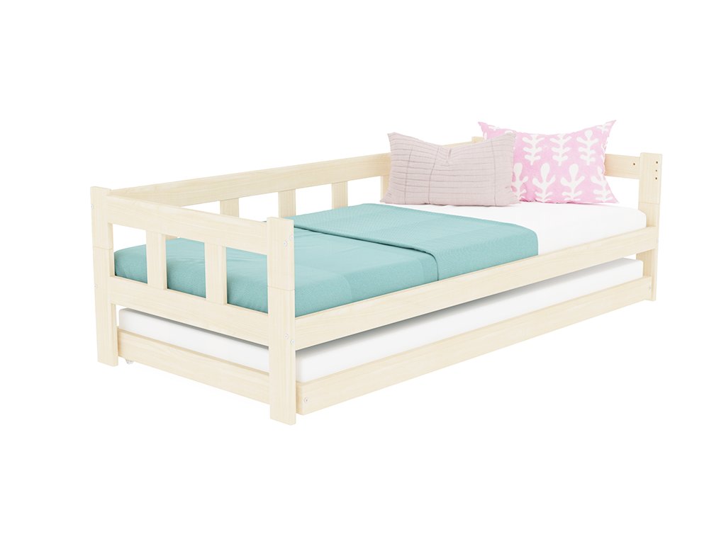 Letto Singolo con sbarra FENCE Benlemi -Più Colori e Misure Disponibili - Decochic