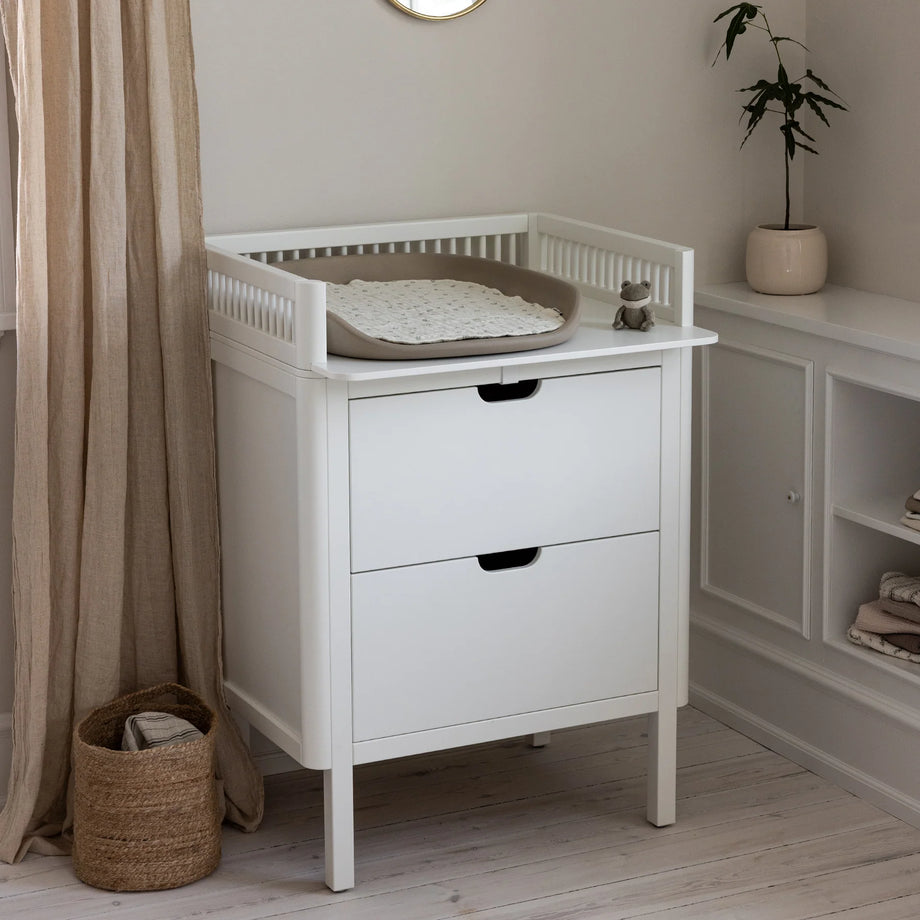 Geuther Fasciatoio Fresh Bianco - Cassettiera Con Piano Cambio Rimovibile, 3 Cassetti Con Soft-Close, Dimensioni 89x108x75 Cm - 4