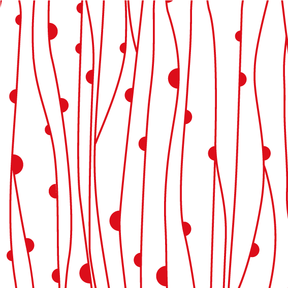 93,5x300 cm Tessuto Adesivo Natura Fondo Bianco Rosso - Decochic