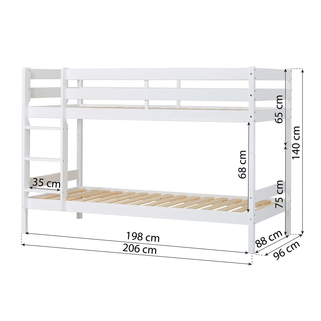 Letto a Castello 90x200 cm Hoppekids ECO Comfort-Più Colori Disponibili - Decochic