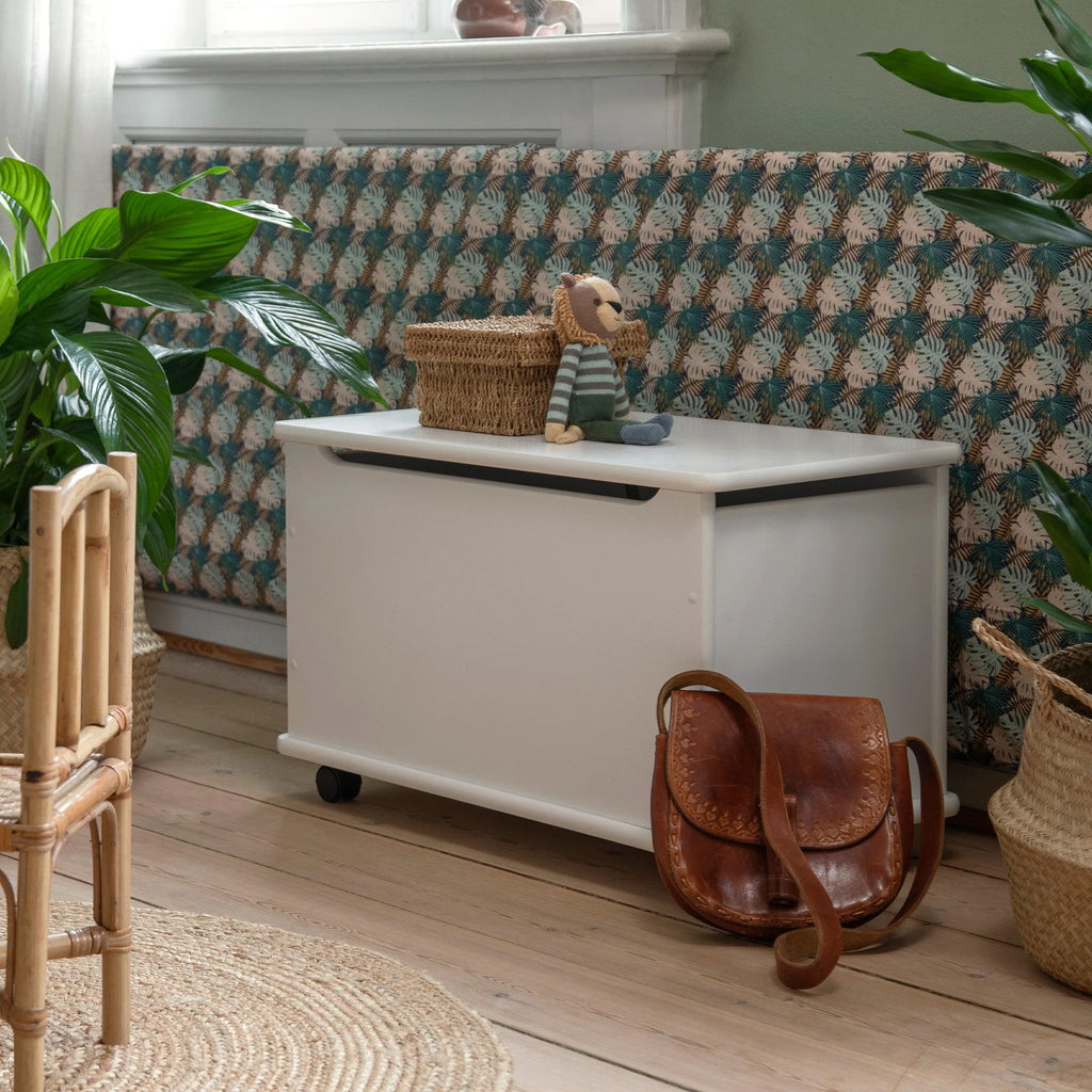 Portagiochi in legno Bianco Hoppekids - Decochic