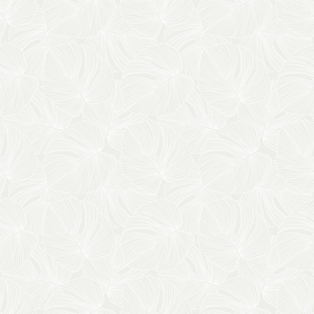 Tappeto in Vinile 98x98 Palme Ghiaccio - Decochic