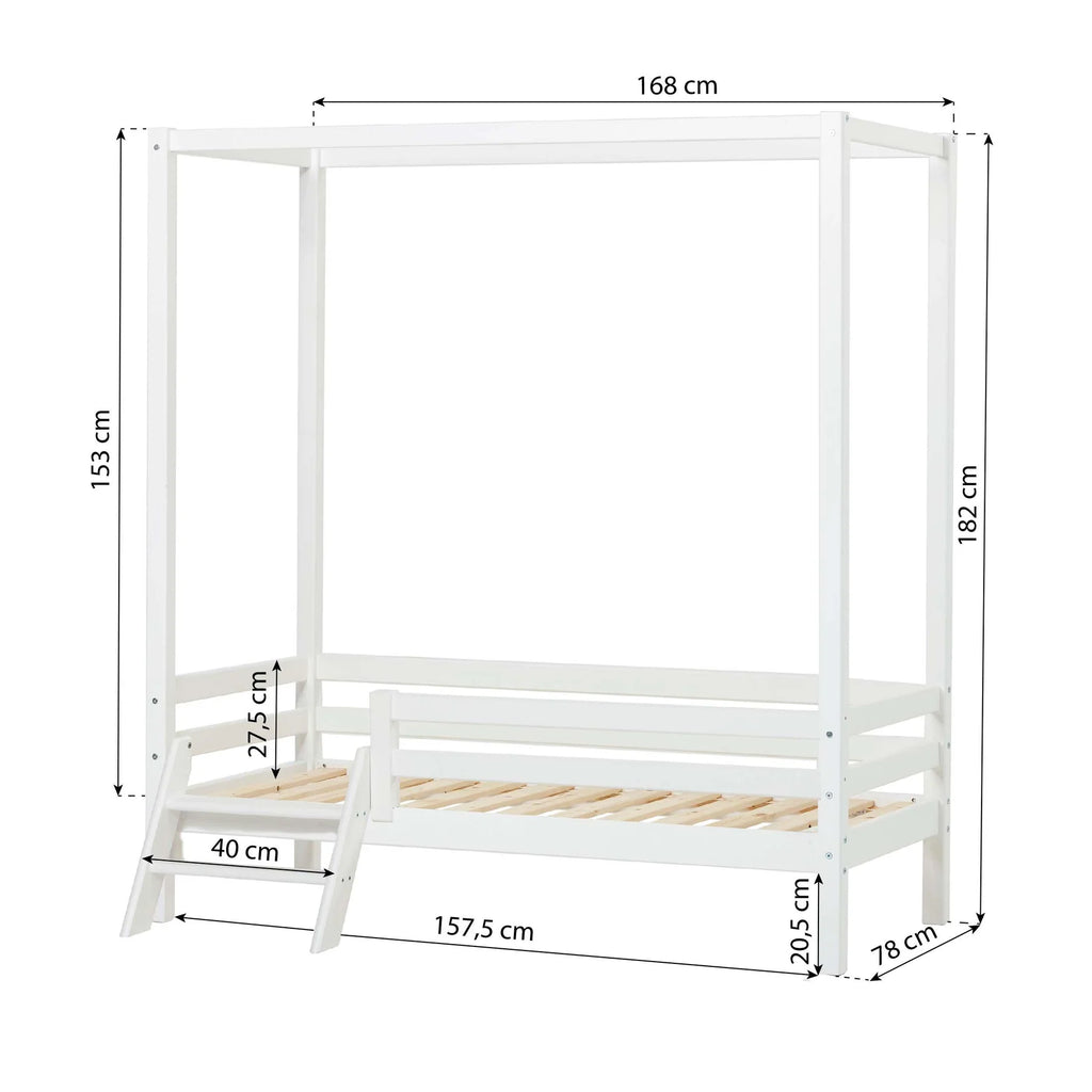 Letto a Baldacchino 70x160 cm Hoppekids ECO Dream- Più Modelli Disponibili - Decochic