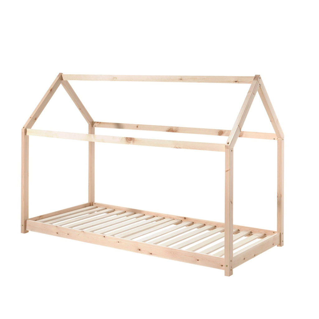 Letto Casa Cabane Vipack 90x200 cm-Legno Naurale - Decochic