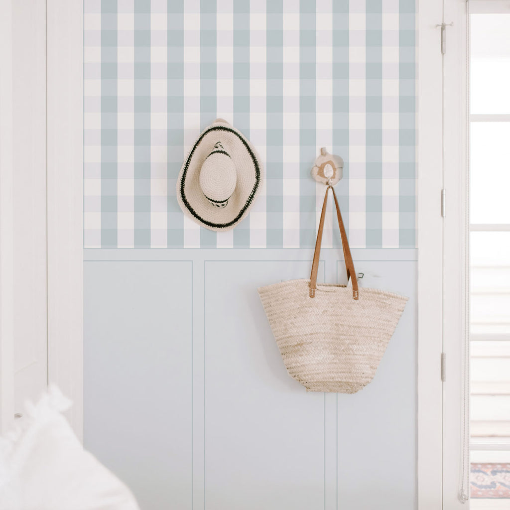 Carta da Parati Vichy Boiserie-Più Colori e Dimensioni Disponibili - Decochic