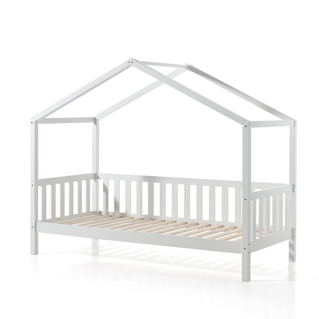 Letto a Capanna con Sponde Dallas Vipack 90x200 Bianco - Decochic