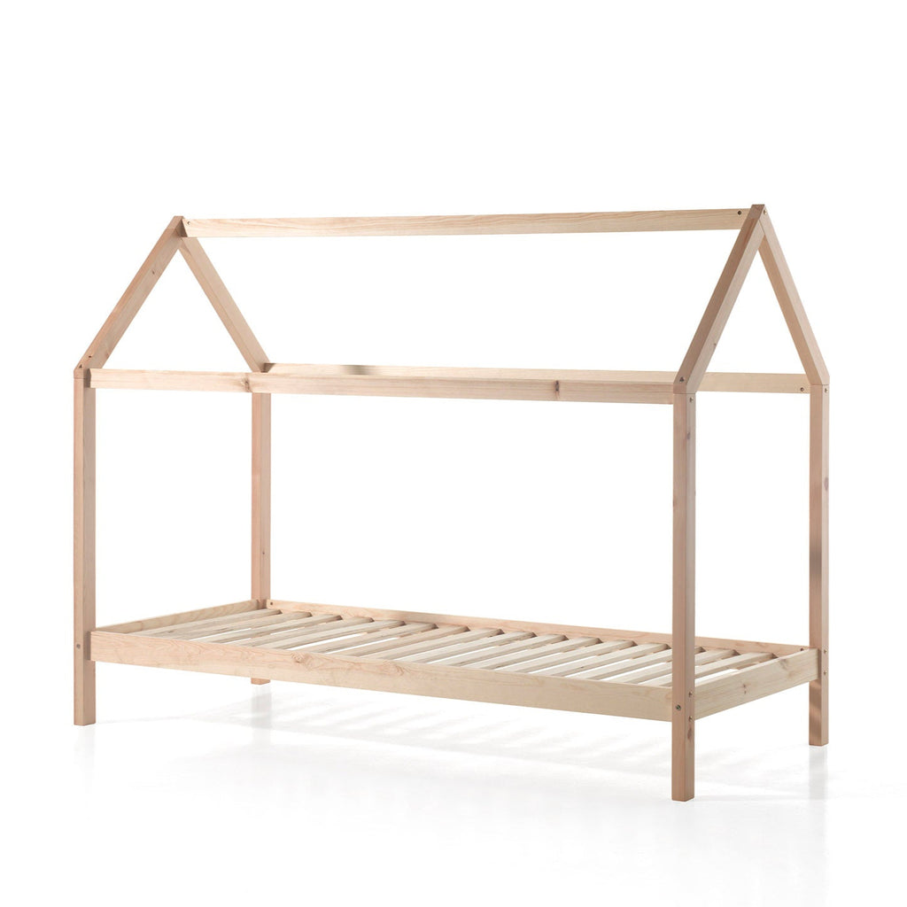 Letto a Casetta Dallas 90x200 cm Vipack -Legno Naturale - Decochic