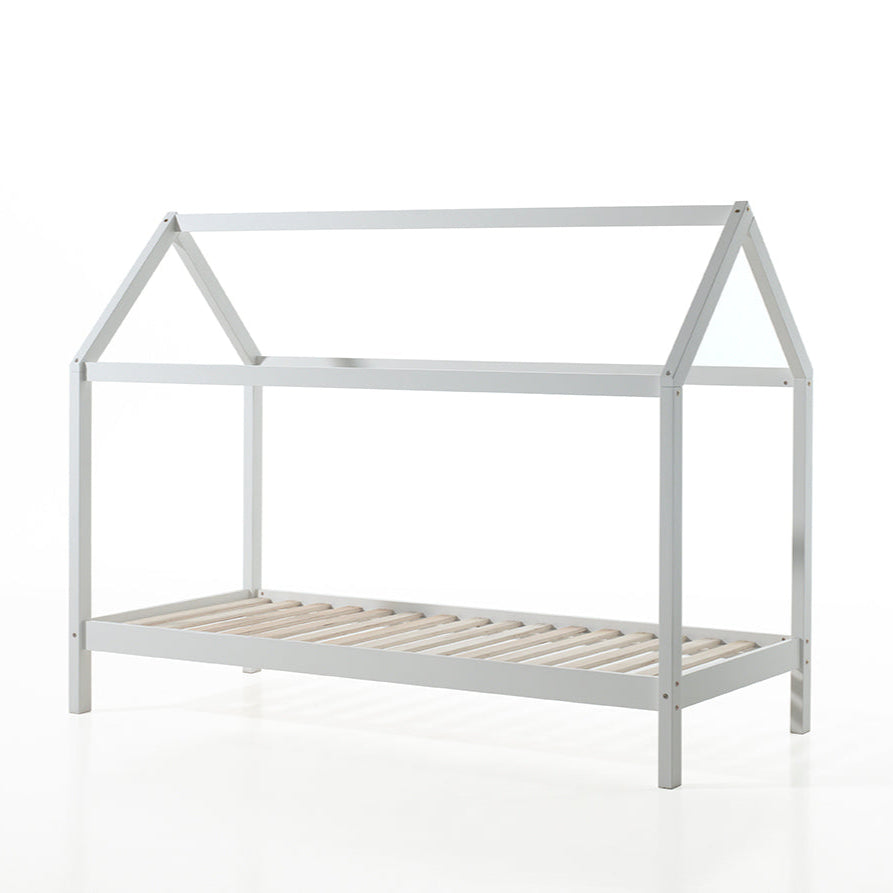 Letto a Casetta Dallas 90x200 cm Vipack -Bianco - Decochic