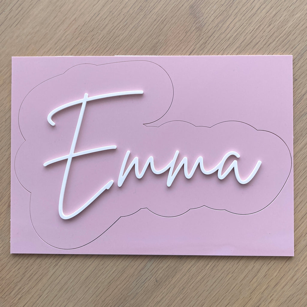 Scritta in Acrilico Emma Small - Blush & Bone - Decochic