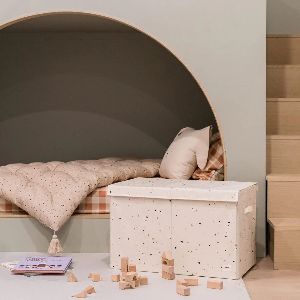 Portagiochi 3 Sprouts Terrazzo Crema - Decochic