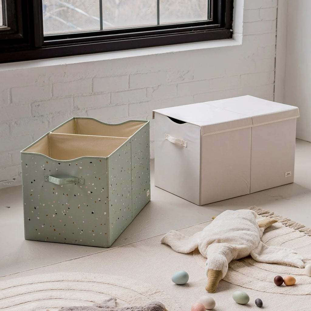 Portagiochi 3 Sprouts Terrazzo Verde - Decochic