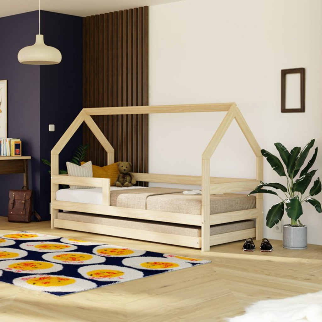 Letto per Bambini a Casetta SAFE Benlemi -Più Colori e Misure Disponibili - Decochic