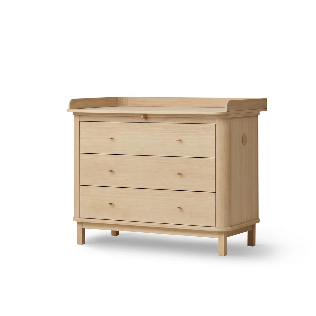 Cassettiera Wood 3 cassetti Quercia Oliver Furniture (Barriera Opzionale) - Decochic