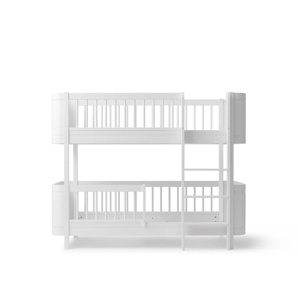 Letto a Castello Wood Mini + Low Bunk Bed Bianco Oliver Furniture - Decochic
