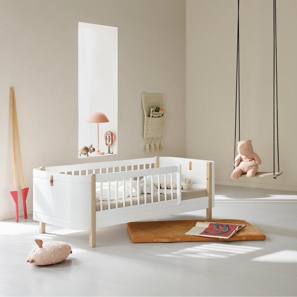 Letto Mini + Junior Bed Bianco e Legno Oliver Furniture - Decochic
