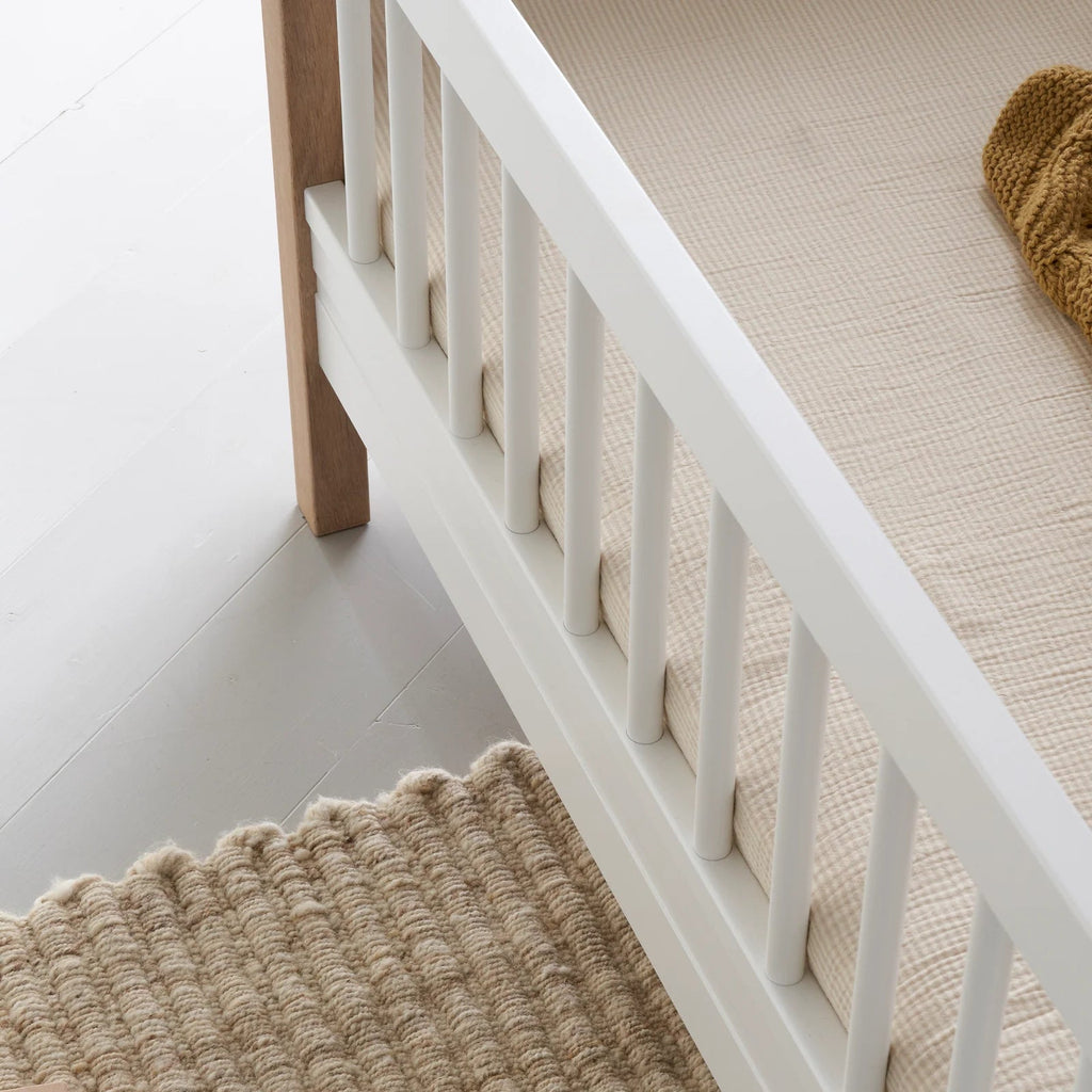 Letto Mini + Junior Bed Bianco e Legno Oliver Furniture - Decochic