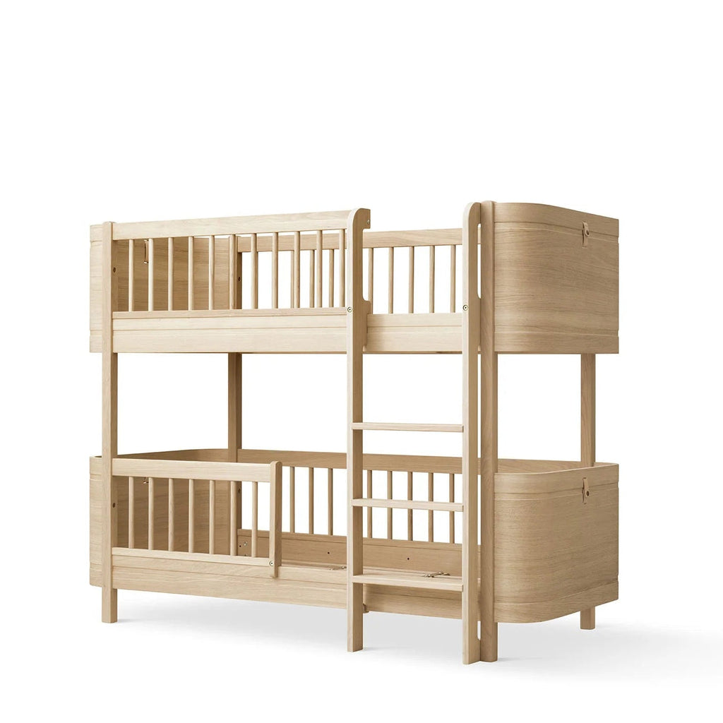 Letto a Castello Wood Mini + Low Bunk Bed in Quercia Oliver Furniture - Decochic