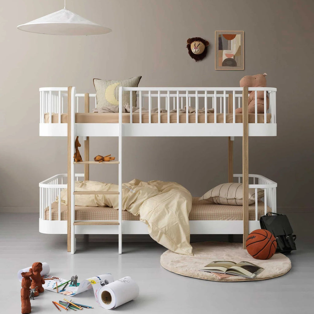 Letto a Castello Wood Original Low Bunk Bed Oliver Furniture- 2 Colori Disponibili - Decochic