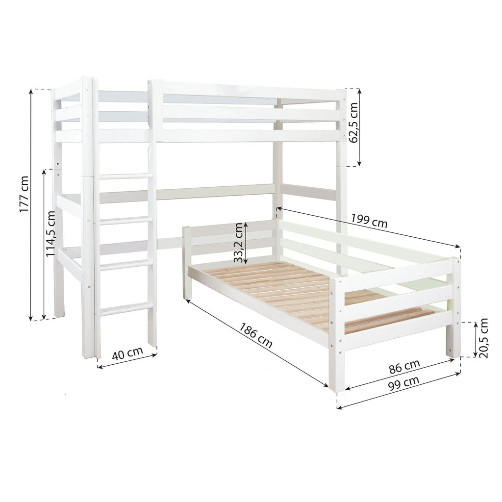 Letto a Castello Angolare Hoppekids ECO Luxury-Più Modelli Disponibili - Decochic