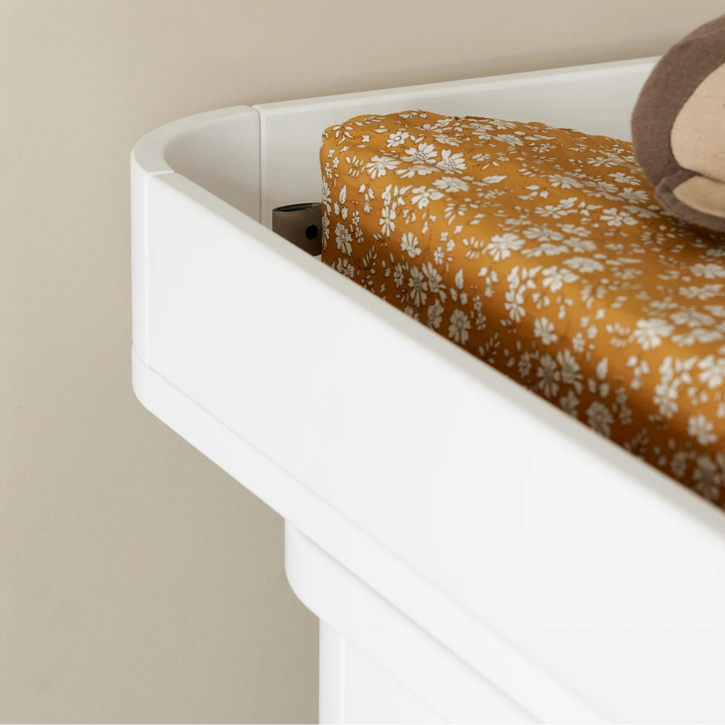 Cassettiera Wood 3 cassetti Bianco Oliver Furniture (Barriera Opzionale) - Decochic