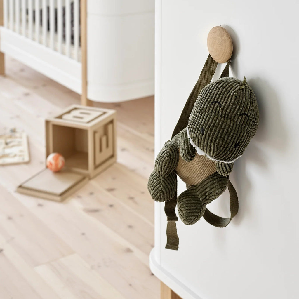 Cassettiera Wood 3 cassetti Bianco e Legno Oliver Furniture (Barriera Opzionale) - Decochic