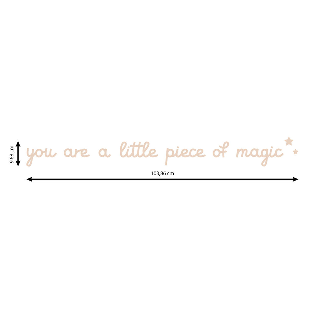 Scritta in Legno You are a Little Piece of Magic - Decochic