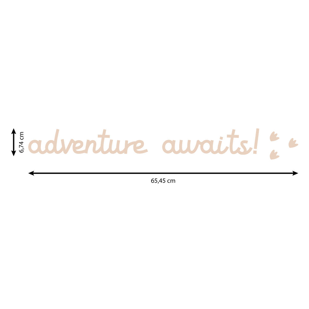 Scritta in Legno Adventure Awaits! - Decochic