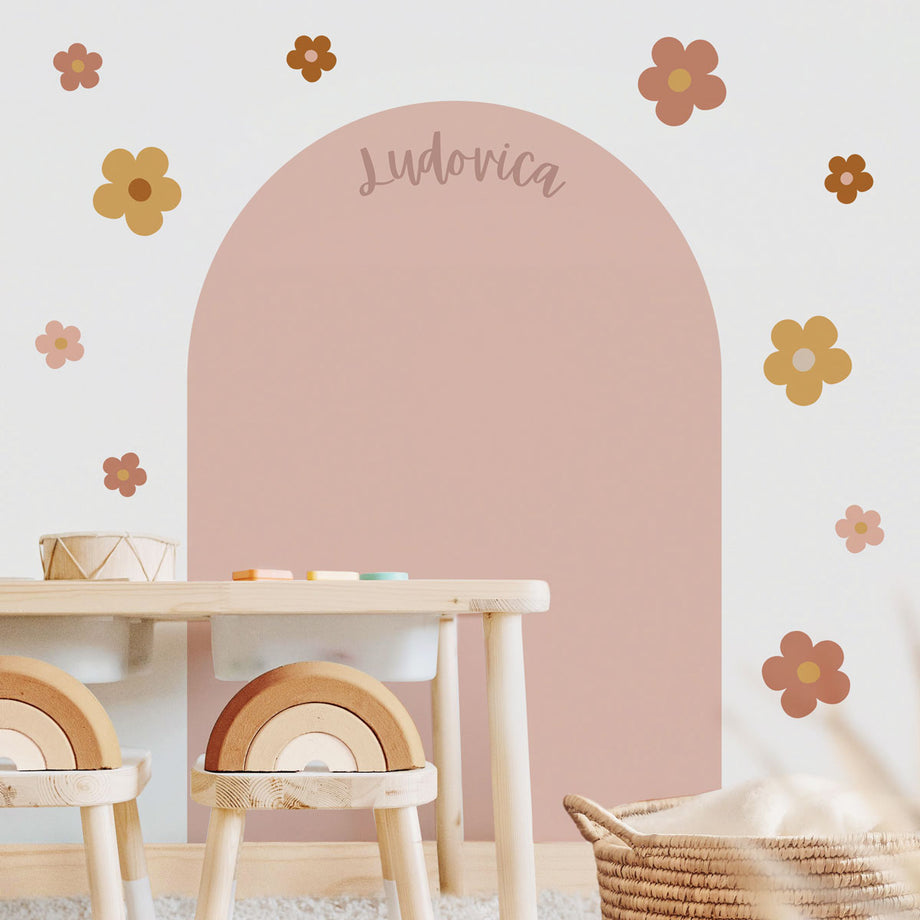 Adesivo Murale Decorativo INDIGOS | Tribale Vite E Fiori | 60x36 Cm | Facile Da Applicare Per Soggiorno O Camera