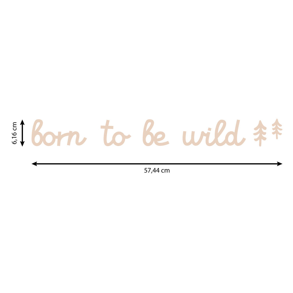 Scritta in Legno Born to be Wild - Decochic