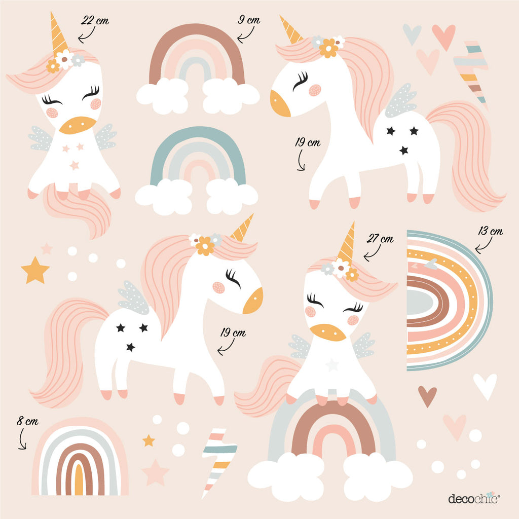 Sticker Adesivi Unicorns - Più Colori Disponibili - Decochic