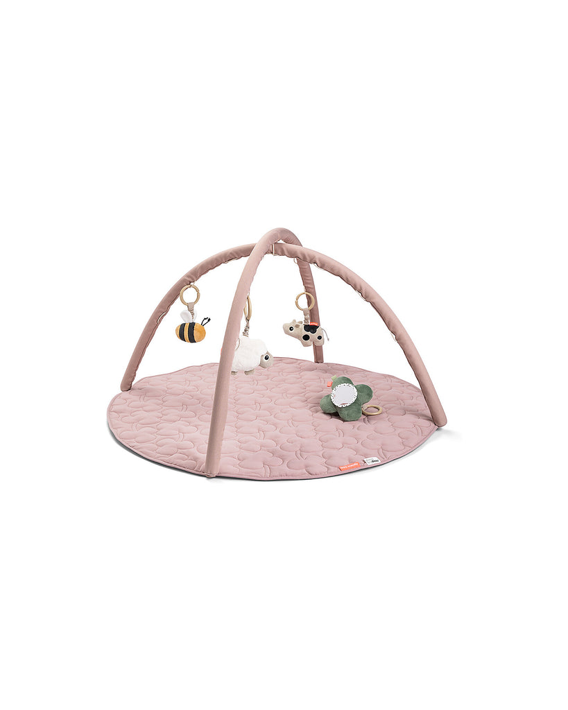 Palestrina Attività con Tappeto Gioco Trapuntato Tiny Farm Rosa Done By Deer - Decochic