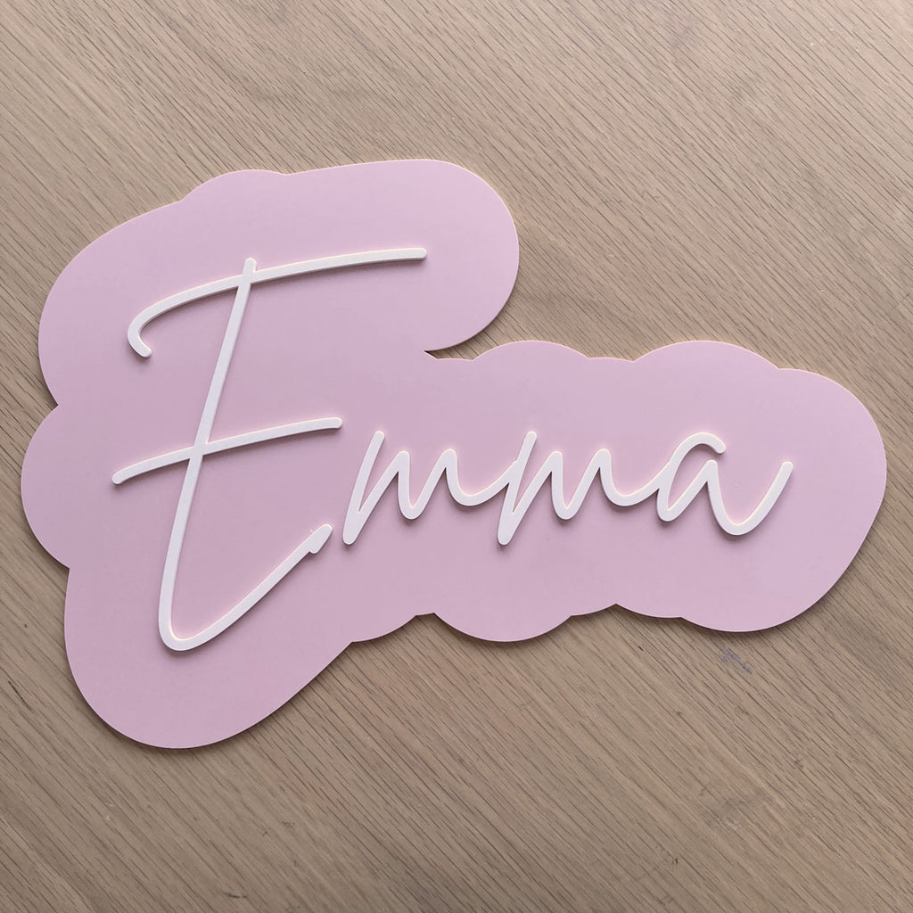 Scritta in Acrilico Emma Big - Blush & Bone - Decochic