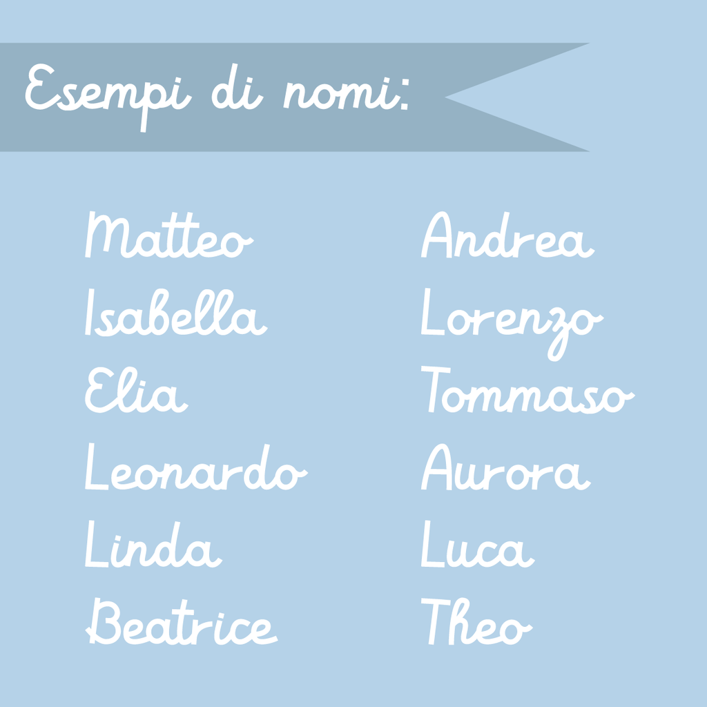 Scritta Nome in Acrilico - Cute - Più colori disponibili - Decochic