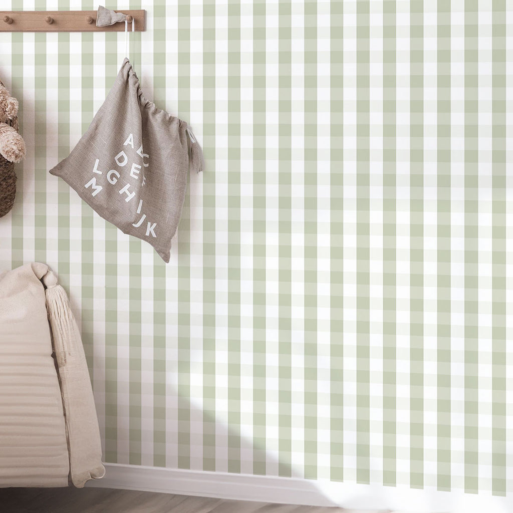 Carta da Parati Gingham - Più Colori Disponibili - Decochic
