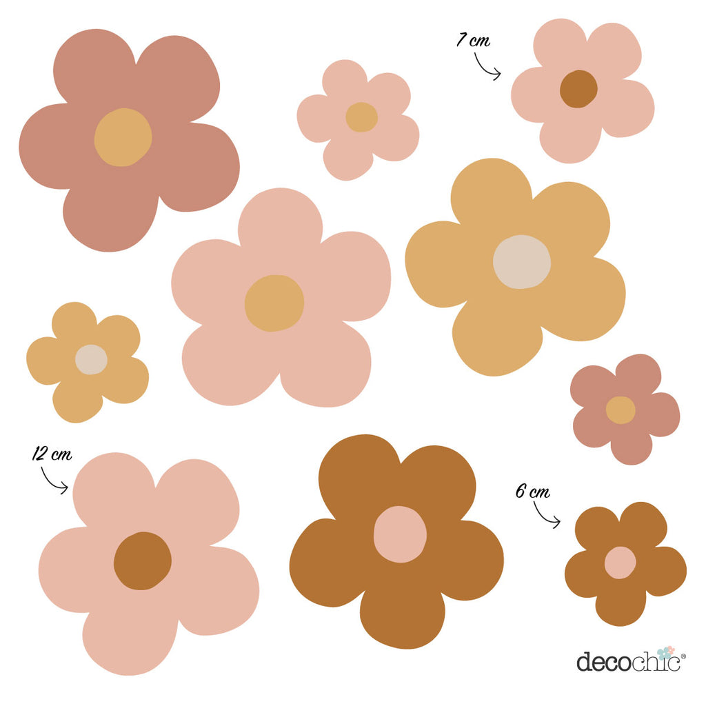 Sticker Adesivi Groovy Daisy - Decochic
