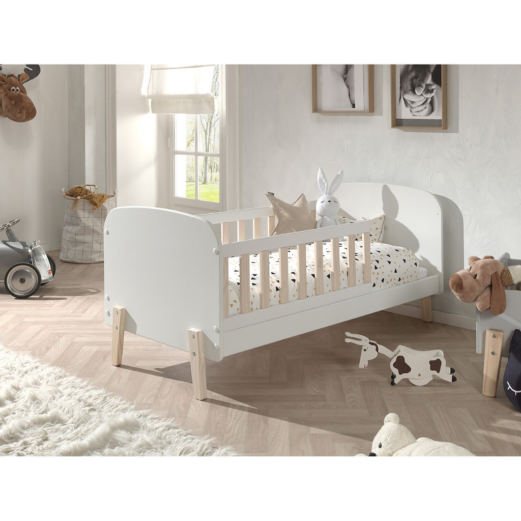 Lettino con Sponde Bianco 70x140cm Kiddy Jaxx - Decochic