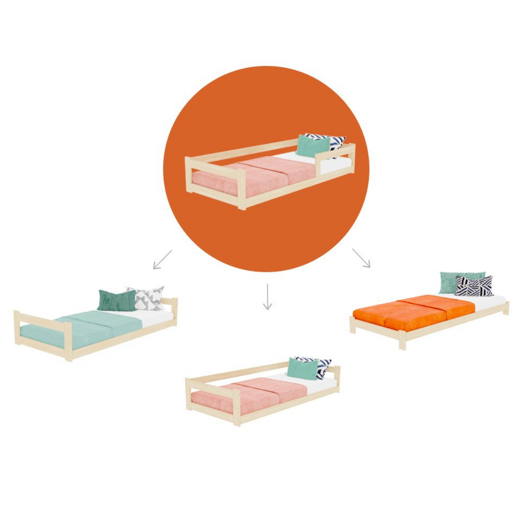 Letto Singolo Montessoriano SAFE Benlemi -Più Colori e Misure Disponibili - Decochic