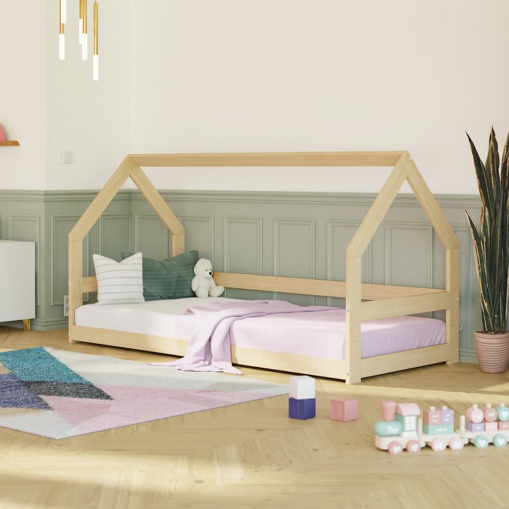 Letto Montessoriano a Casetta SAFE Benlemi -Più Colori e Misure Disponibili - Decochic