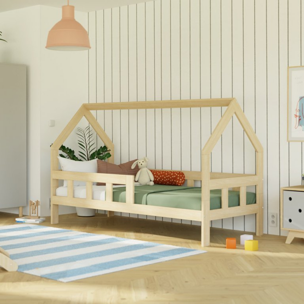 Lettino a Casetta per Bambini FENCE Benlemi -Più Colori e Misure Disponibili - Decochic