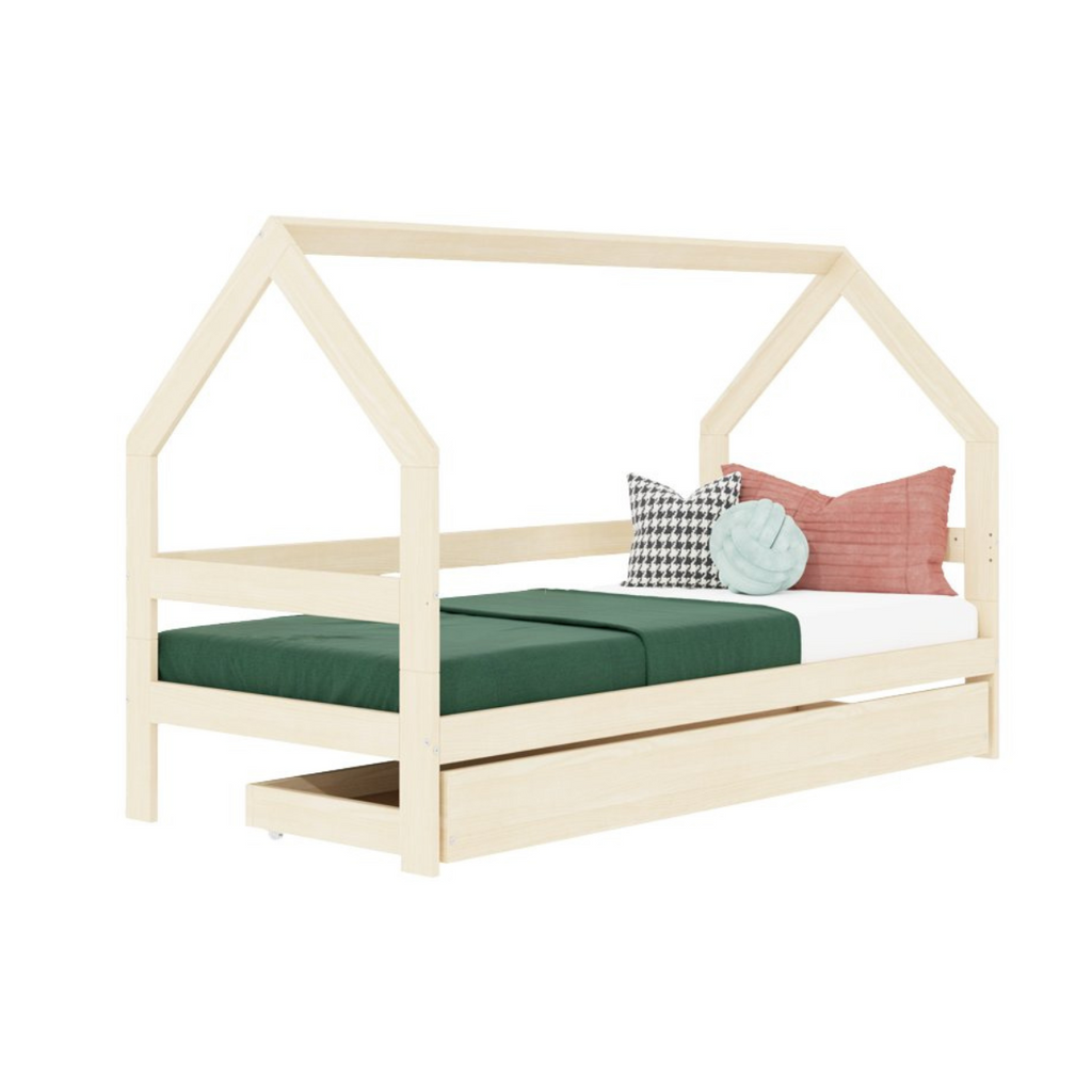 Letto per Bambini a Casetta SAFE Benlemi -Più Colori e Misure Disponibili - Decochic