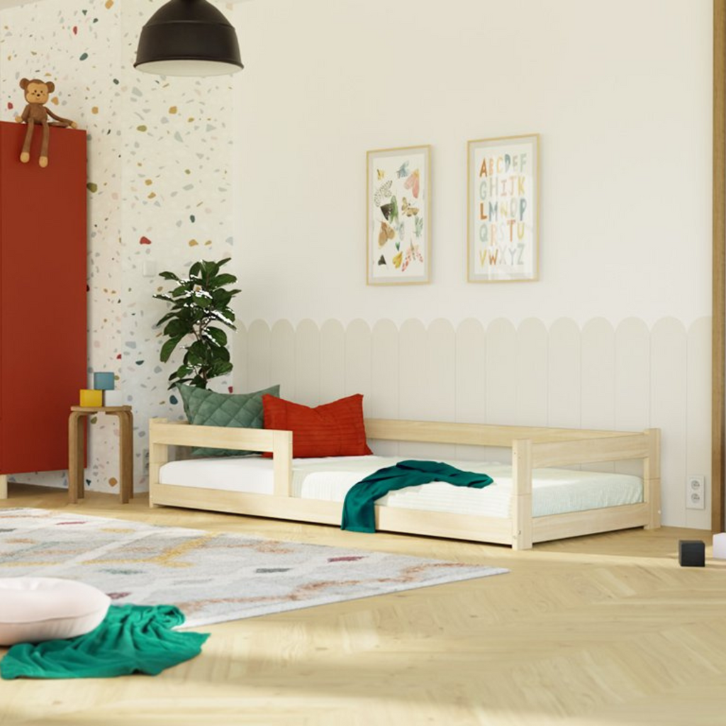 Letto Singolo Montessoriano SAFE Benlemi -Più Colori e Misure Disponibili - Decochic