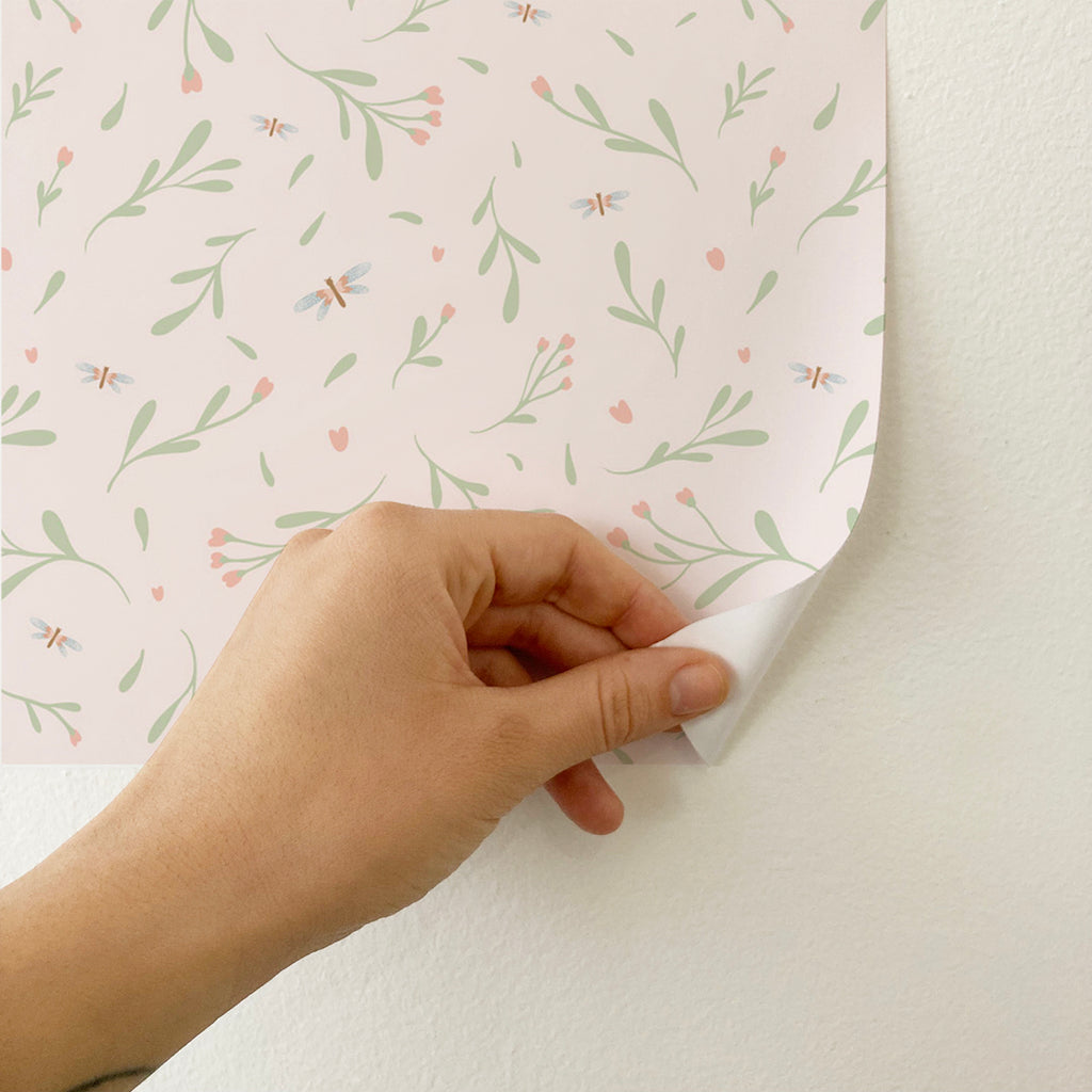 Carta Adesiva per Mobili Rose Bush - Decochic
