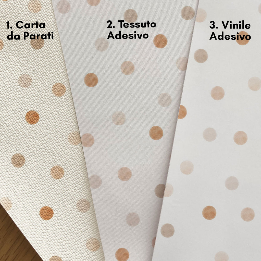 Carta Adesiva Tondi Acquerello Palette Neutri - Decochic